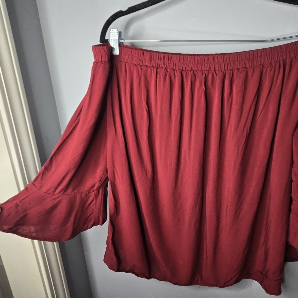 Old Navy Burgundy Blouse - Picture 2 of 4